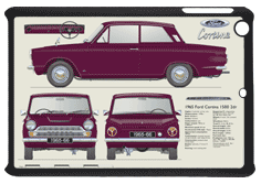 Ford Cortina MkI 2Dr 1965-66 Small Tablet Covers